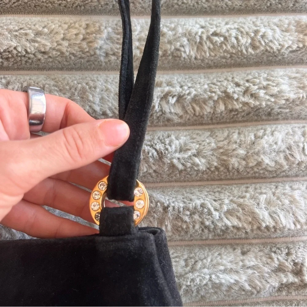 Leather and Suede Shoulder Bag